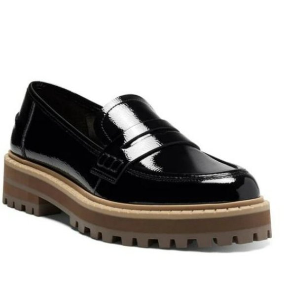Vince Camuto Shoes - VINCE CAMUTO Black Penny Holder 1" Platform Mckella Heeled Loafers, SZ 8, NIB
